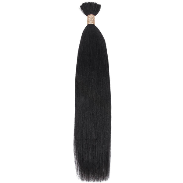 Yaki Straight Bulk Human Hair Extensions