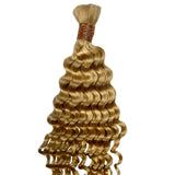 Blonde Deep Wave Bulk Human Hair Extensions